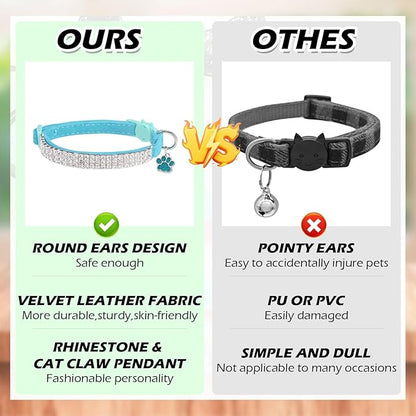 EXPAWLORER Soft Velvet Safe Cat Collars - Image 7