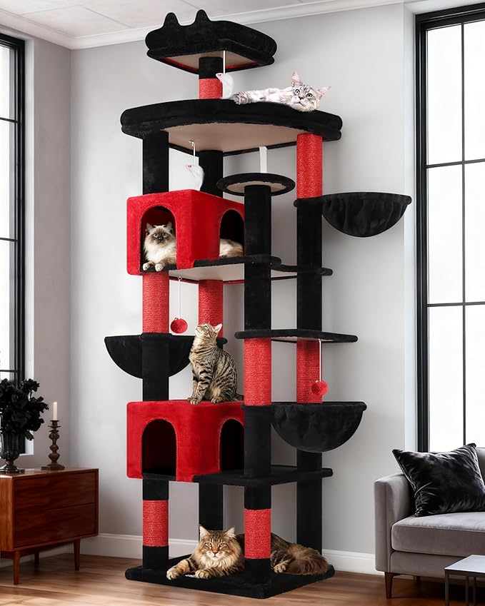 Globlazer Extra Large Gothic Cat Tree Tower, 82in Tall Goth Heavy Duty Cat Tree by Globlazer