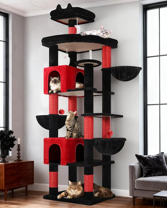 Globlazer Extra Large Gothic Cat Tree Tower, 82in Tall Goth Heavy Duty Cat Tree by Globlazer