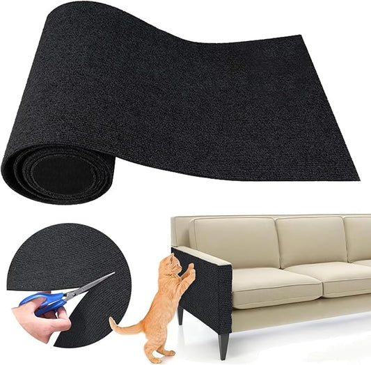 Cat Scratching Climbing Carpet Mat, Adhesive Trimmable Cat Post Covered Pad by SREBAY