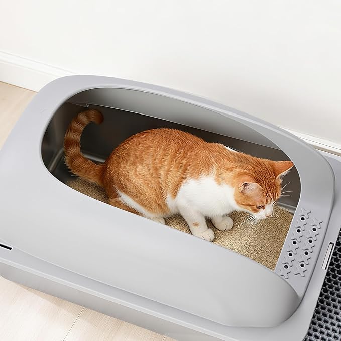OLIXIS Stainless Steel Cat Litter Box - Image 2
