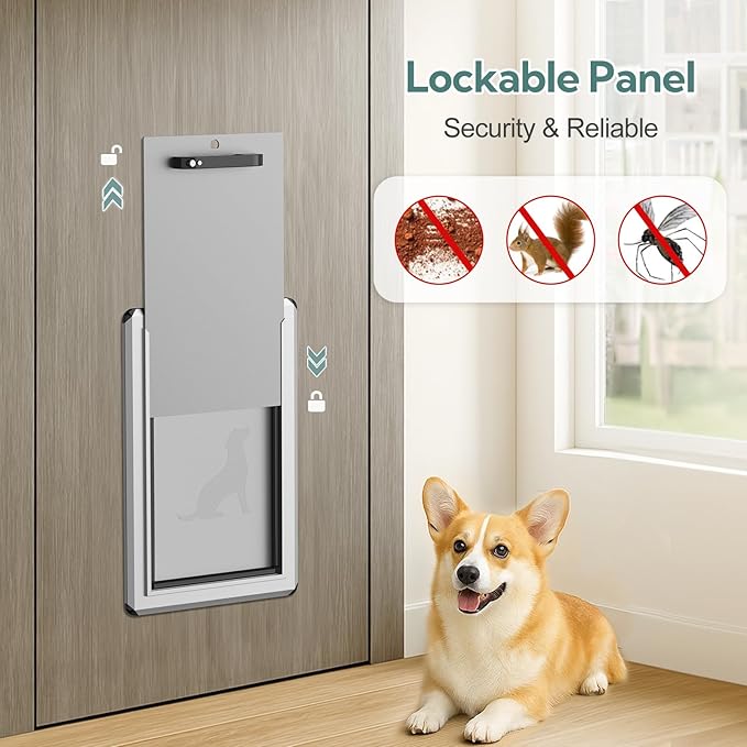 Full Enclosed Magnetic Flaps Dog Door, Rustproof Aluminum Alloy Frame, Extreme - Image 7