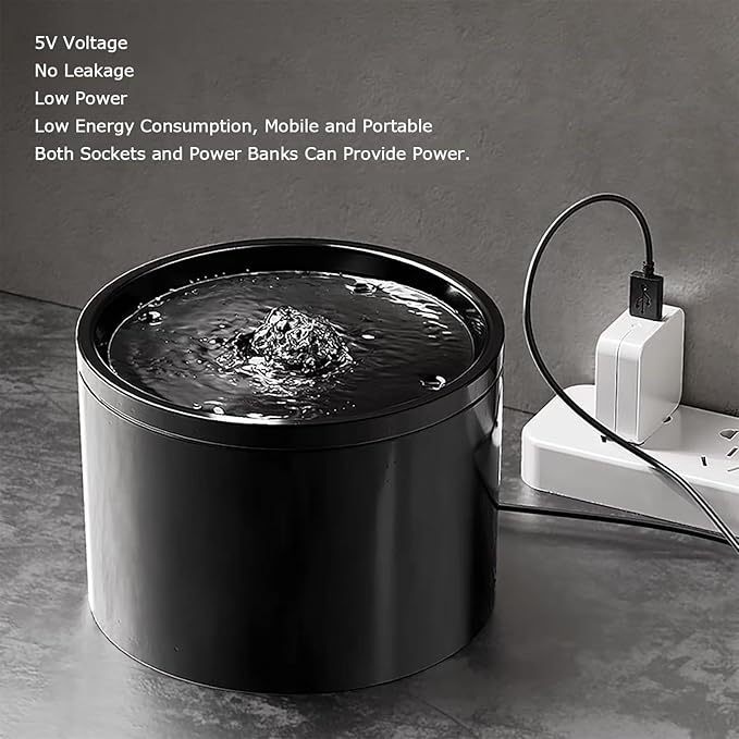 Ceramic Cat Water Fountain 33.82oz/1L Automatic Super Silent Pet Drinking - Image 7