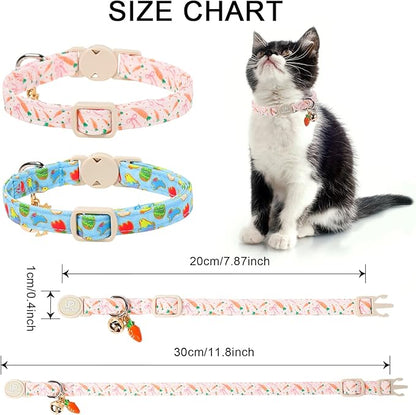 Cat Collar, Easter Chicks & Carrots Cat Collar - Image 4