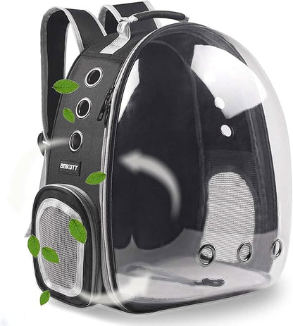 Cat Backpack Carrier, Pet Backpack, Breathable Cat Dog Space Capsule Backpack by BEIKOTT