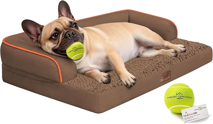 Comfort Expression Memory Foam Dog Bed Large Sized Dogs by ComfortExpression