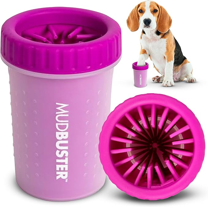 Dexas MudBuster Medium Dog Paw Cleaner, Fits 1.5"-2.5" Wide Paws, Gentle by Dexas
