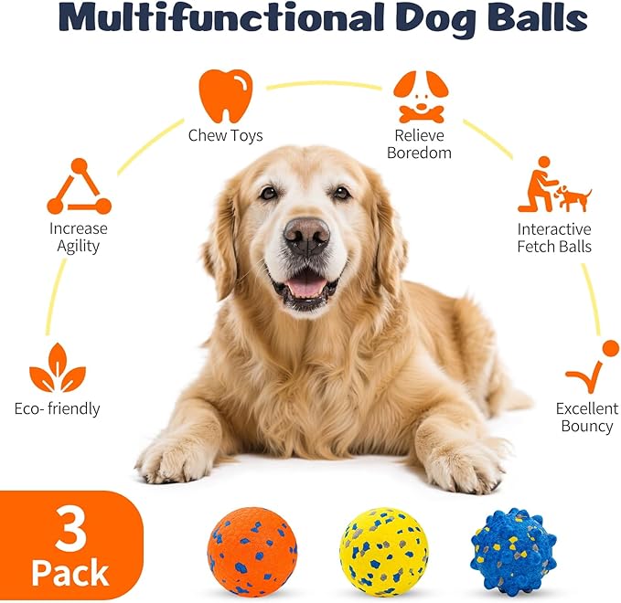 HIPPIH Dog Balls Interactive Tennis Balls - Image 2