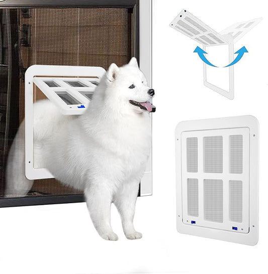 NAMSAN Dog Screen Door, Flap Opening 11.2 x 14.4 inches, Dog Door by Namsan