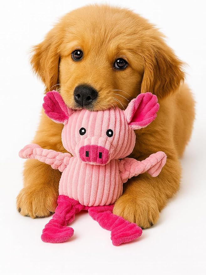 Jalousie Plush Toys Assortment Value Bundle Puppy Pet Mutt Squeak Toy - Image 7