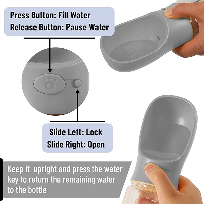 Mr. Pen- Portable Dog Water Bottle, 19 oz, Leak Proof Puppy Water Dispenser - Image 2