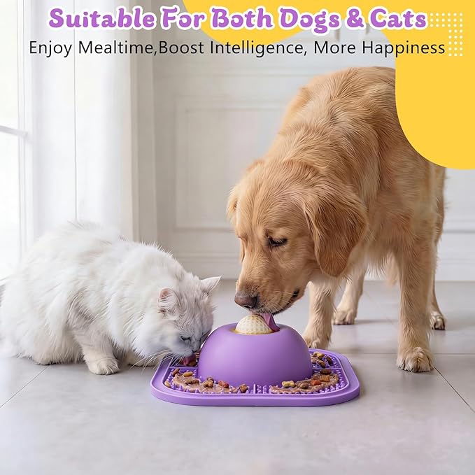 Slow Feeder Dog Bowls & Lick Mat - Image 4