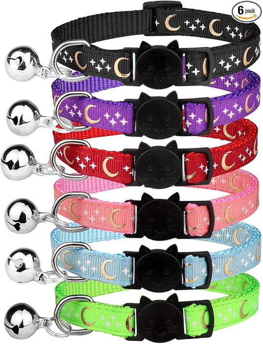 6 PCS Breakaway Cat Collars by Stpiatue