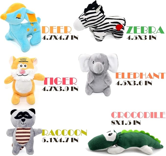 SHARLOVY Dog Squeaky Toys for Small Dogs, Stuffed Animal Puppy Toy, Cute Puppy - Image 8