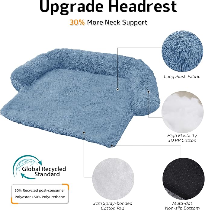 GGIB Calming Dog Bed Fluffy Plush Dog Mat - Image 2