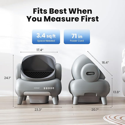 Neakasa M1 Plus Open-Top Self-Cleaning Cat Litter Box, 360° Safety Sensors - Image 8
