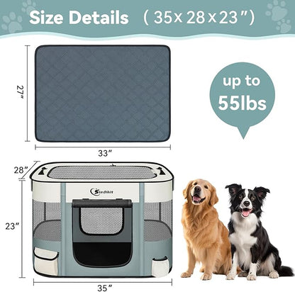 Dog Playpen, Cat Pet Puppy Pen, Portable Playpens - Image 7