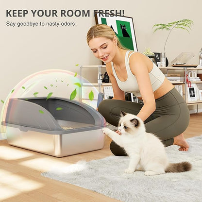 Stainless Steel Cat Litter Box - Image 8