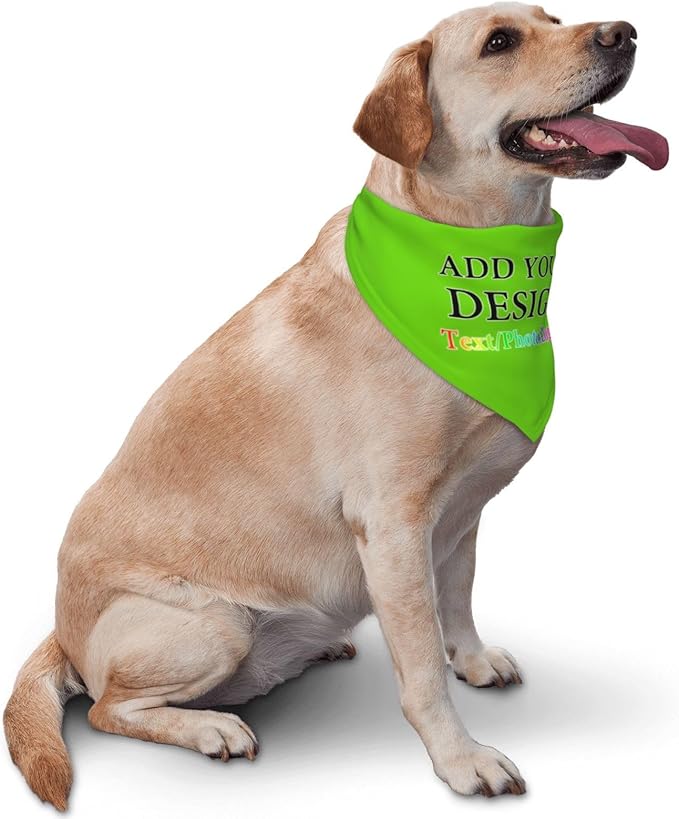 Custom Pet Bandana Add Your Own Picture Image Text Logo Personalized Name Dog - Image 4