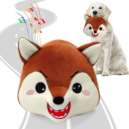 BABORUI Interactive Dog Toys Fox, Jumping Squeaky Dog Toys by BABORUI