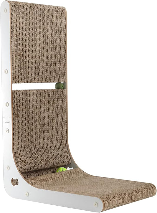 SMARTBEAN Cardboard Cat Scratcher, Vertical Cat Scratching Board, 23.6 Inch by SMARTBEAN