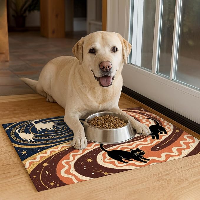 HOMETITUTE Cat Mat for Food Non-Slip Mat for Cat and Dog Food and Water Indoor - Image 4