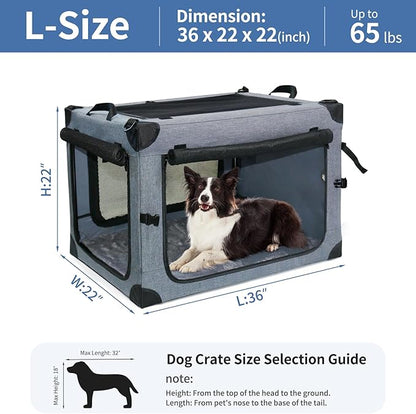 NEZUC Soft Collapsible Dog Crate - Image 6