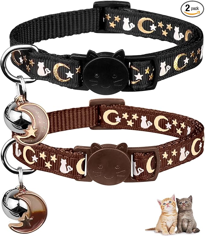 2PCS Breakaway Cat Collars by Baeuppit