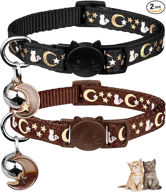 2PCS Breakaway Cat Collars by Baeuppit