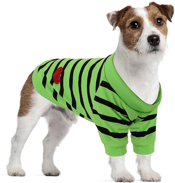 Dog Shirts for Large Dogs, Striped T-Shirts Dog Vest Pet Apparel Tee Shirts by PREFERHOUSE