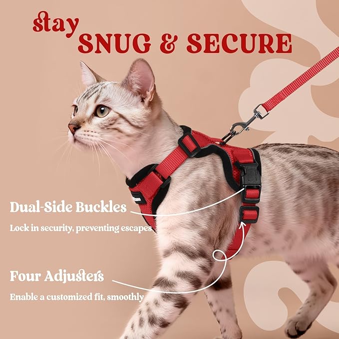 rabbitgoo Cat Harness and Leash Set, Escape Proof Vest Harness - Image 6