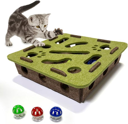 Interactive Soft Felt Cat Puzzle Toy by OVRRCSME