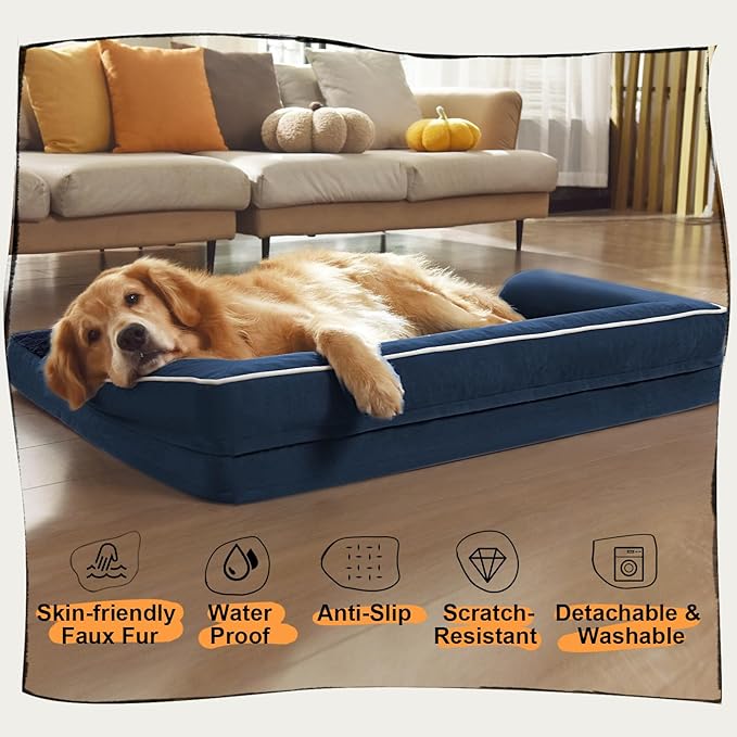 Small Dog Bed Orthopedic Washable Cat Bed Memory Foam Small Couch Sofa Indoor - Image 6