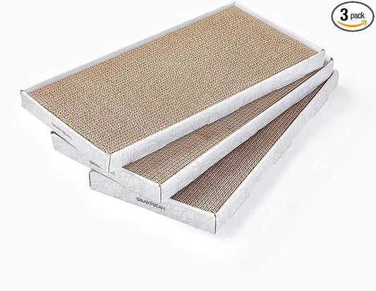 Cardboard Scratcher Pad Scratching Post:Smartbean 3PCS Cat Cardboard, Cat by SMARTBEAN
