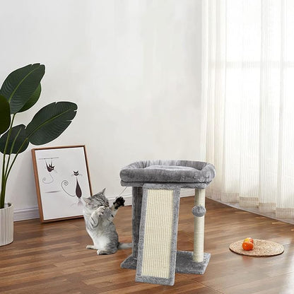 SYANDLVY Small Cat Tree with Scratching Post, Cat Scratching Board - Image 5
