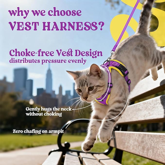 rabbitgoo Cat Harness and Leash Set, Escape Proof Vest Harness - Image 3