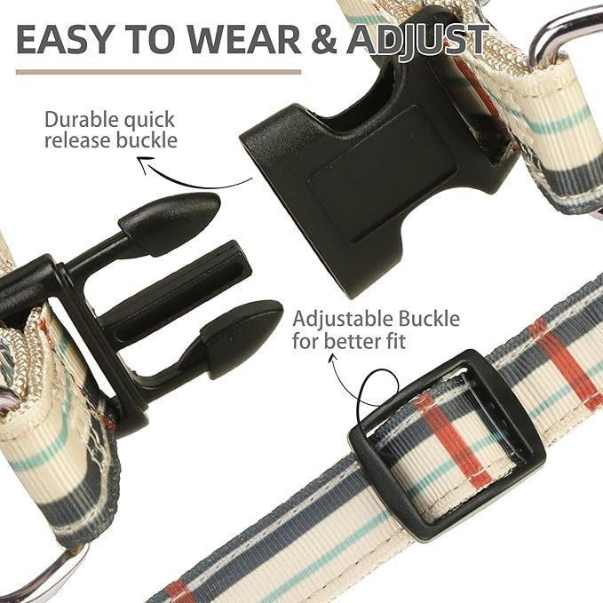 PUPTECK No Pull Dog Harness Soft Adjustable Basic Nylon Step in Puppy Vest - Image 3