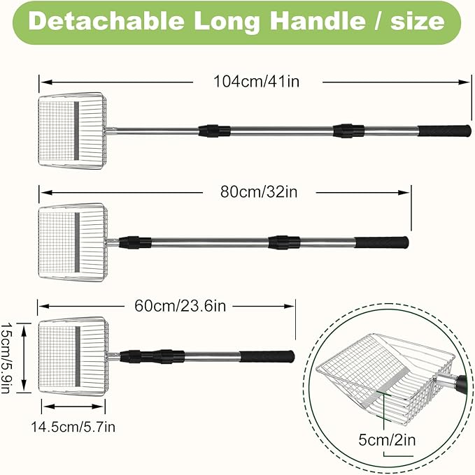 XBX Long Handle Cat Litter Scoop - Image 3