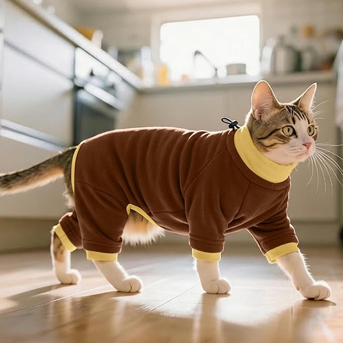PUMYPOREITY Cat Calming Sweater – Helps Reduce Licking & Grooming Habits - Image 6