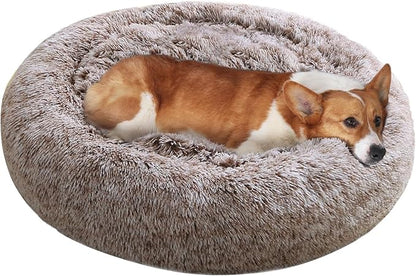 JOLLYVOGUE Dog Beds Large Sized Dog, 36 inches Calming Soft Anti-Anxiety Donut - Image 2
