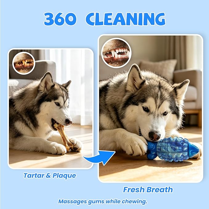 YINEYA Tough Dog Toys for Aggressive Chewers, Durable Dog Chew Toys for Medium - Image 3