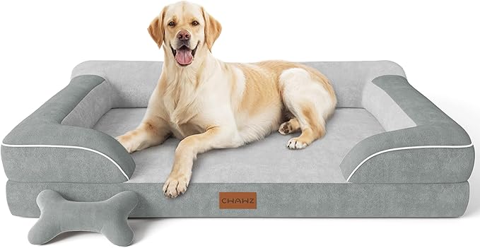 CWAWZ Jumbo Dog Beds for Extra Large Dogs, Orthopedic Dog Bed by CWAWZ