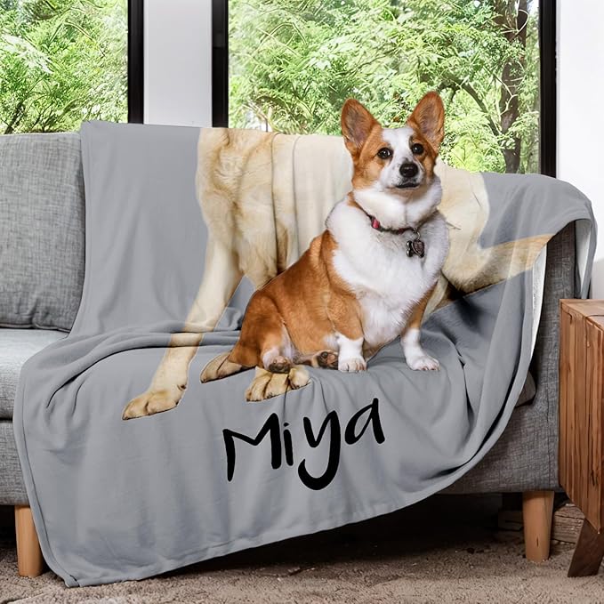 Personalized Dog Blanket for Dog Mom, Pet Memorial Gifts for Loss of Dogs - Image 2