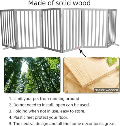 Dog Gate Indoor, Freestanding Dog Fence - Image 6