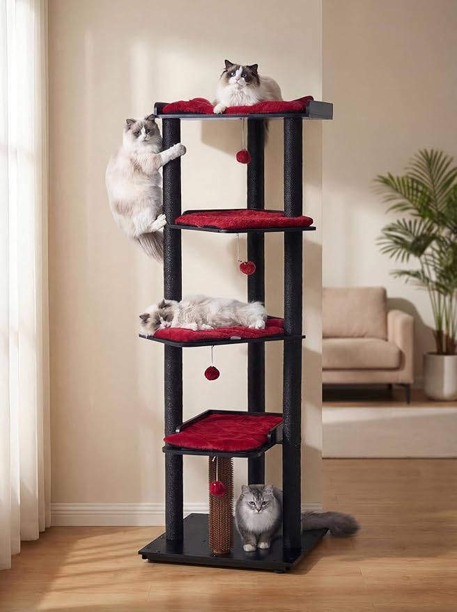 FourFurPets Heavy Duty Cat Tree, 67.7" Cat Tree - Image 5