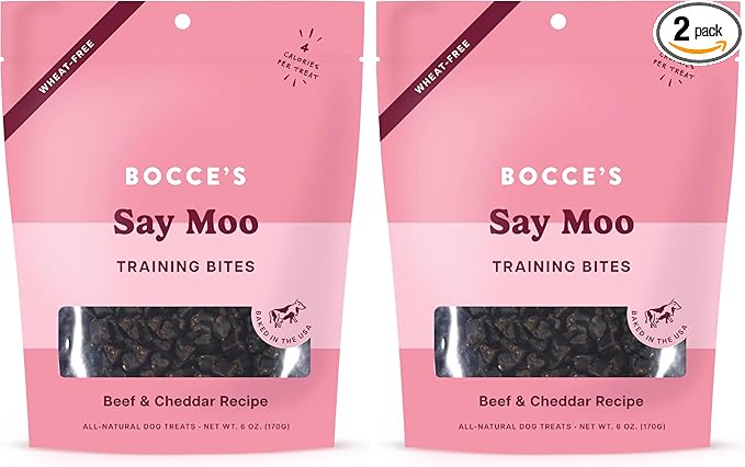 Bocce's Bakery Say Moo Beef & Cheddar Training Treats by BoccesBakery