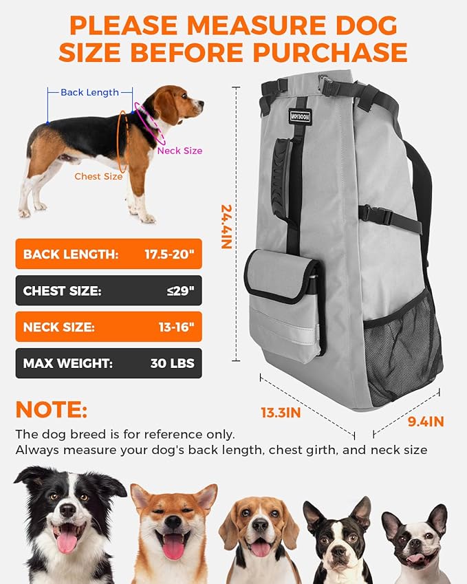Dog Backpack Carrier for Medium Dogs - Image 2