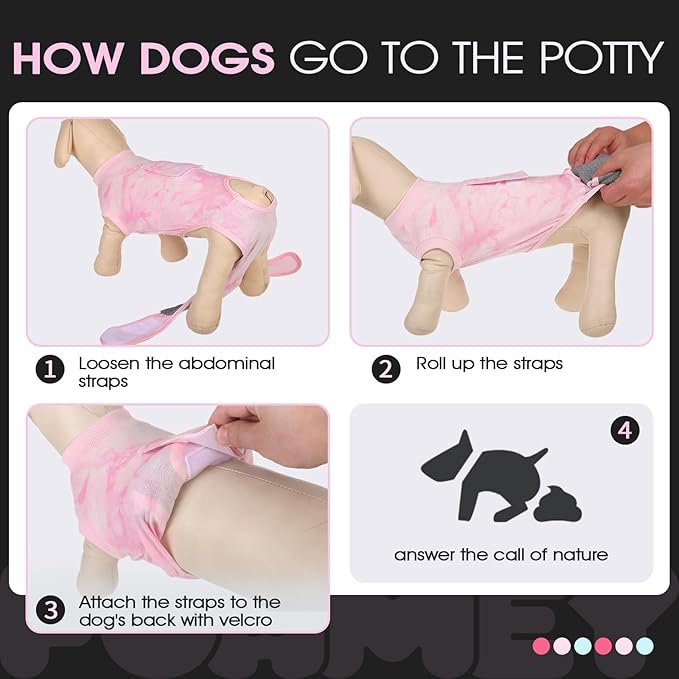 FUAMEY Recovery Suit for Dogs After Surgery, Soft Breathable Dog Bodysuit - Image 5