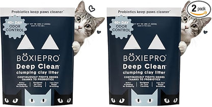Boxie® Probiotic 40 Day Natural Odor Control Cat Litter, 16lb Clumping Clay by Boxiecat