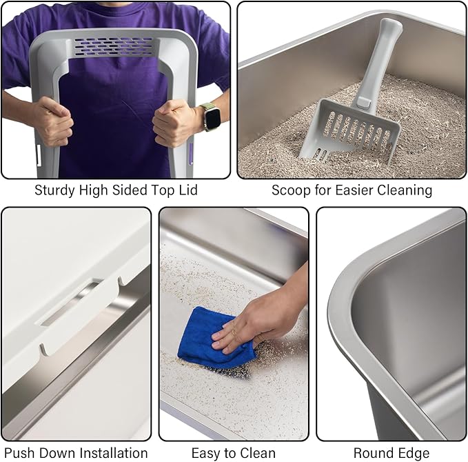 Stainless Steel Litter Box - Image 5